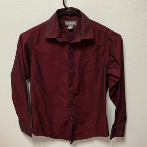 Boys van Heusen dress shirt, dark red